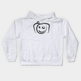 Happy Face Smile Click Kids Hoodie